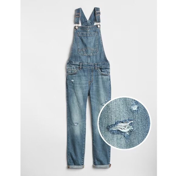 Gap kids denim overalls medium indigo blue size XXL - Picture 1 of 16